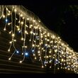 Perdea de lumini cu LED-uri, tip sloi de gheaţă, strălucitor, 10 m, IP44, 230V 1